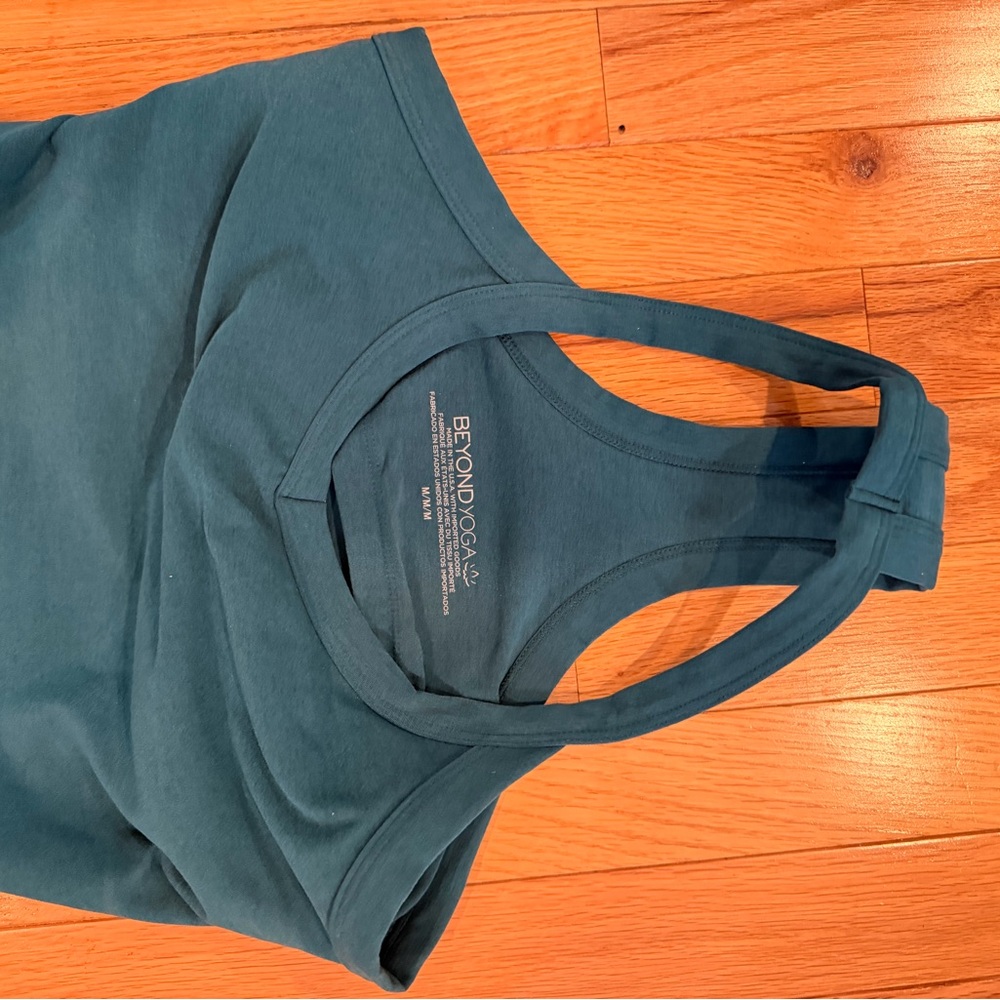 Beyond Yoga Deep Teal Racerback Tank